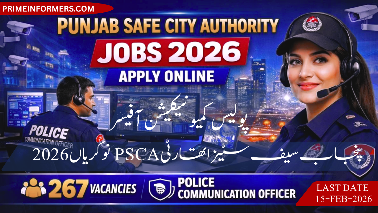 Punjab Safe City Authority Jobs 2026