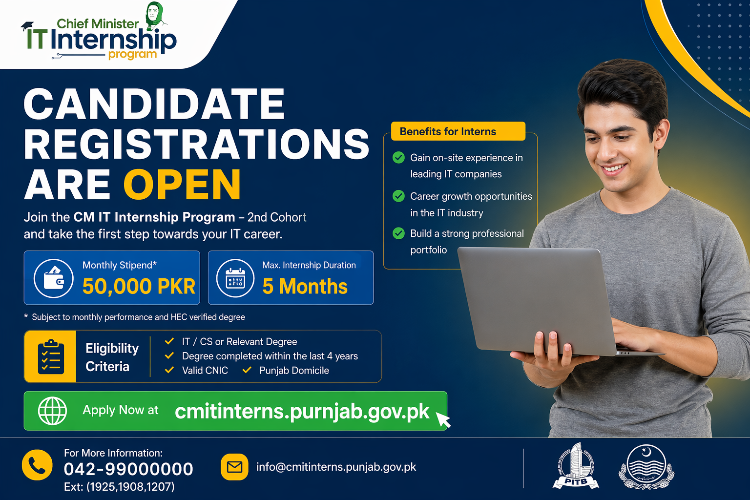 CM IT Internship Program 2026 in Pakistan – Apply Online