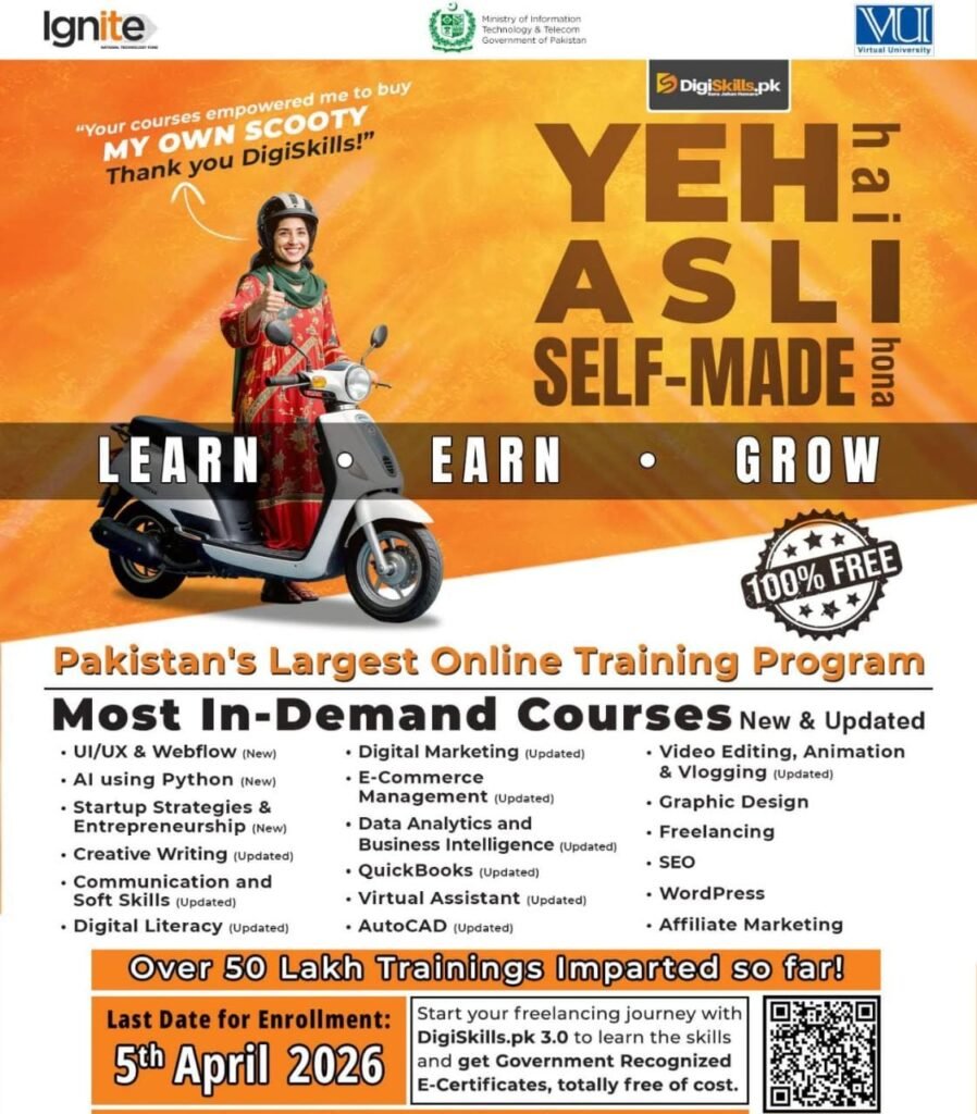 DigiSkills Free Courses 2026 Pakistan